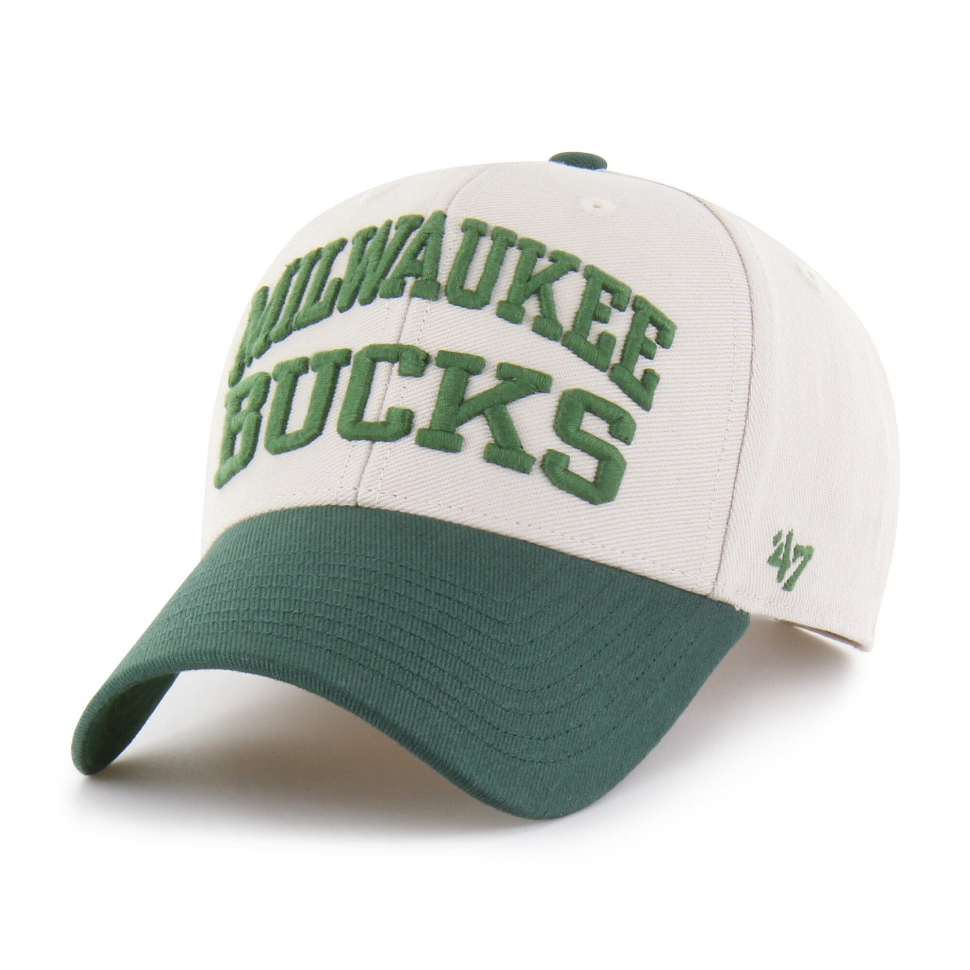 Men's '47 Natural Milwaukee Bucks Broke Line Loop MVP Adjustable Hat