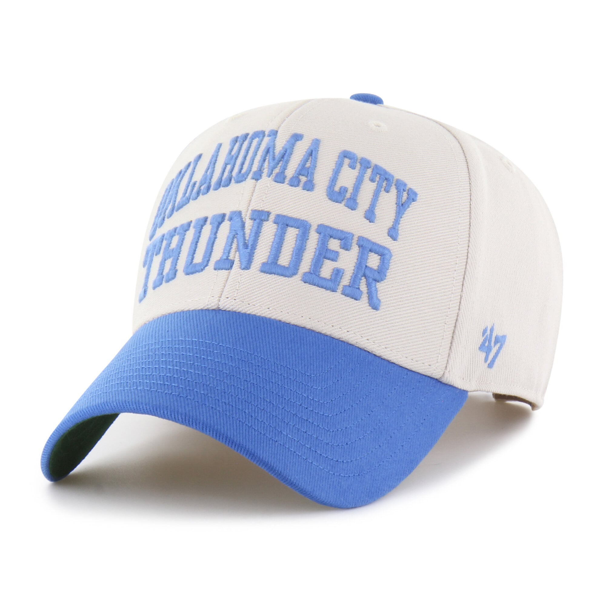 '47 Brand Men's Natural Oklahoma City Thunder Broke Line Loop Mvp Adjustable Hat - Natural