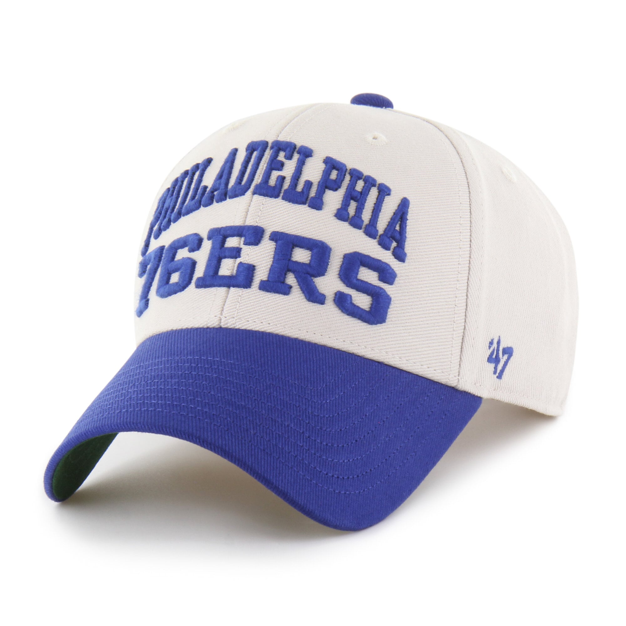 '47 Brand Men's Natural Philadelphia 76ers Broke Line Loop Mvp Adjustable Hat - Natural