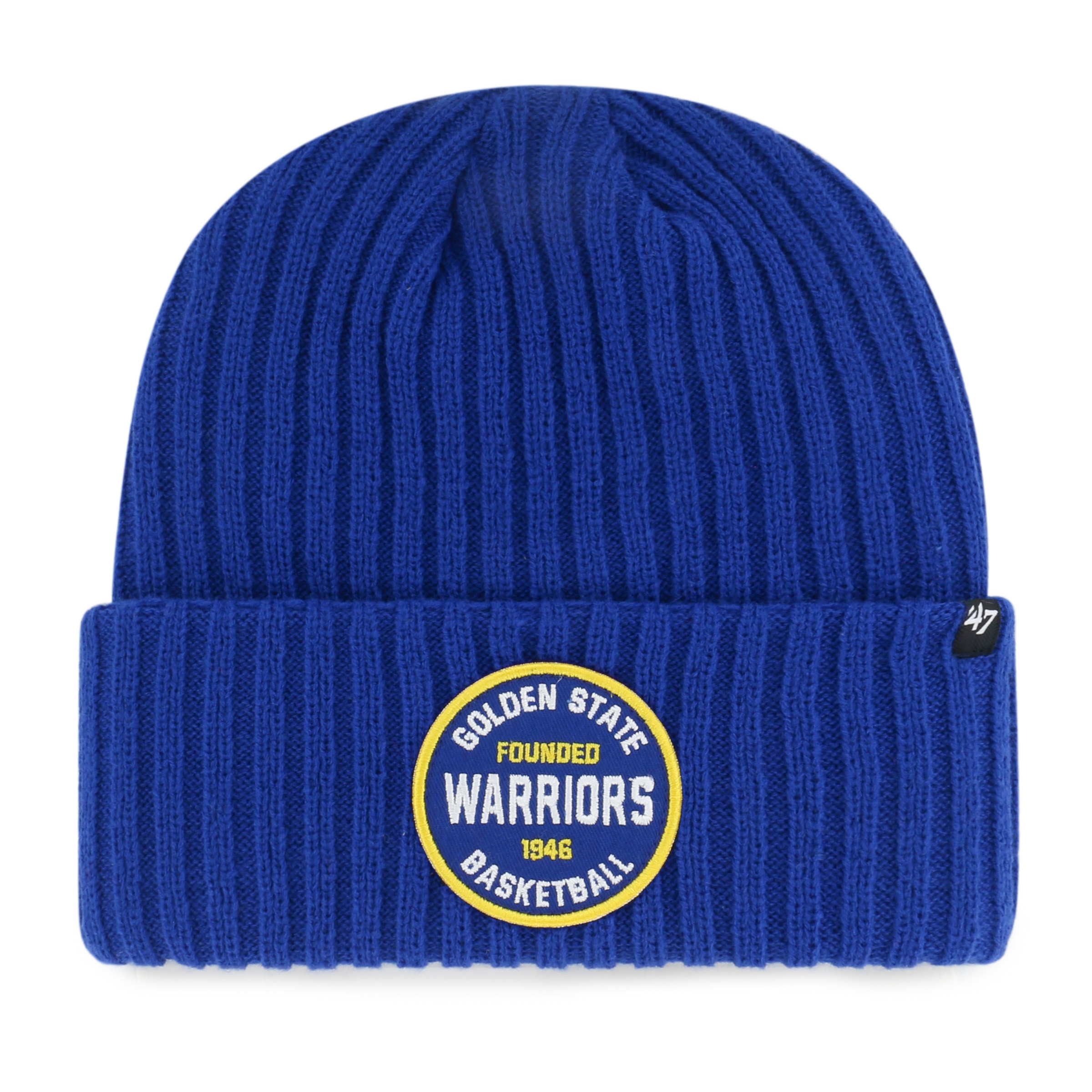 Men's '47  Royal Golden State Warriors Ribbed Snowdrift Cuffed Knit Hat