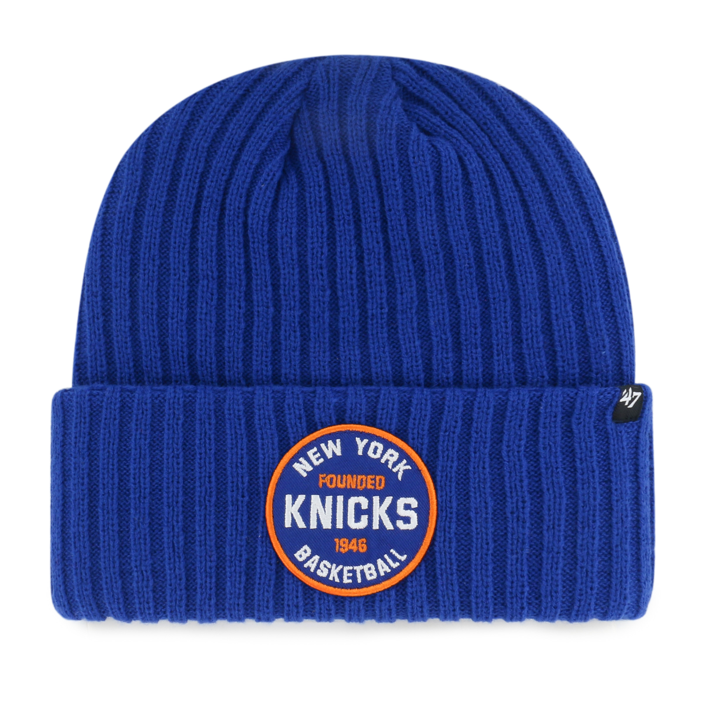 Men's '47  Royal New York Knicks Ribbed Snowdrift Cuffed Knit Hat