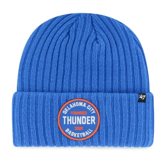 Men's '47  Blue Oklahoma City Thunder Ribbed Snowdrift Cuffed Knit Hat