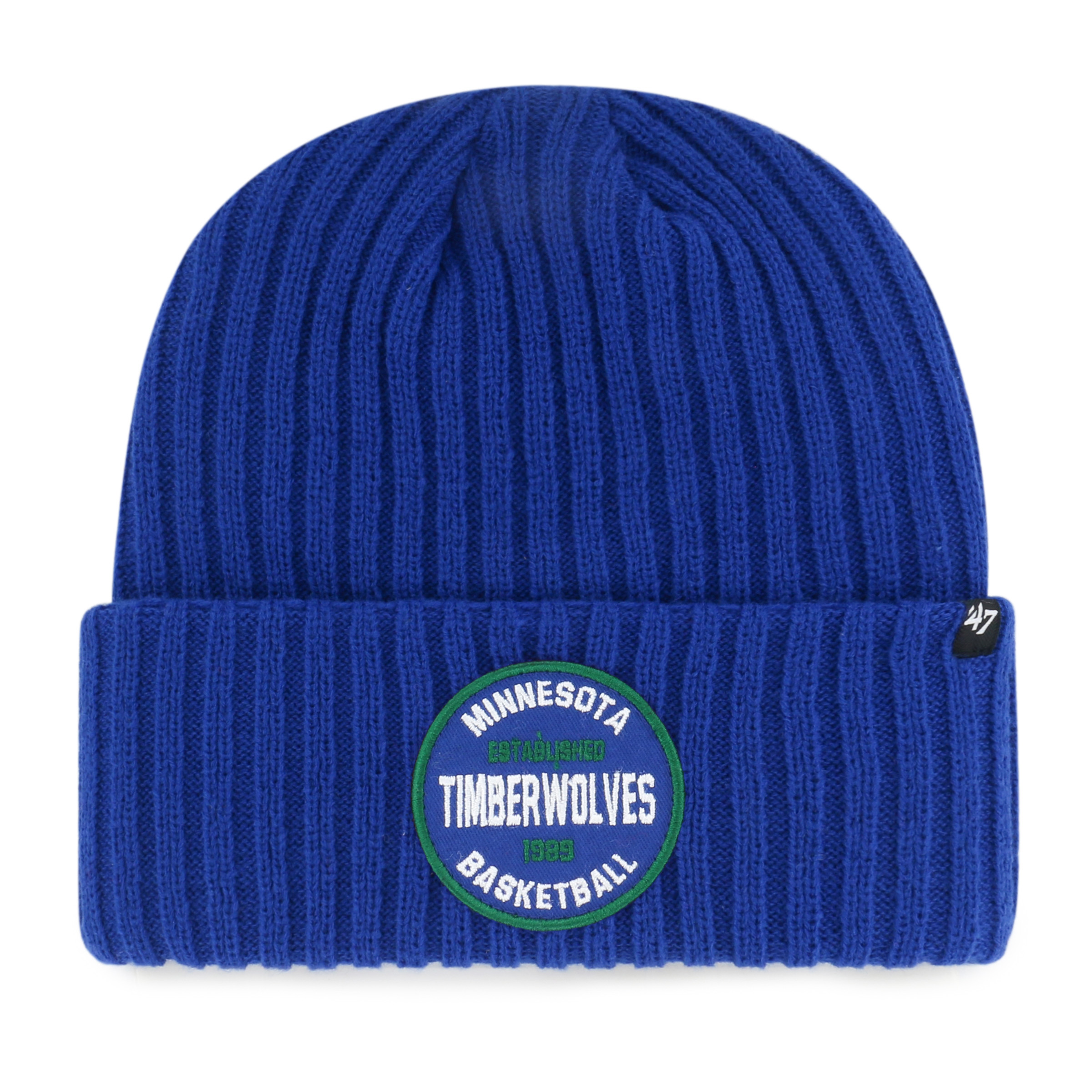 Men's '47  Royal Minnesota Timberwolves Ribbed Snowdrift Cuffed Knit Hat