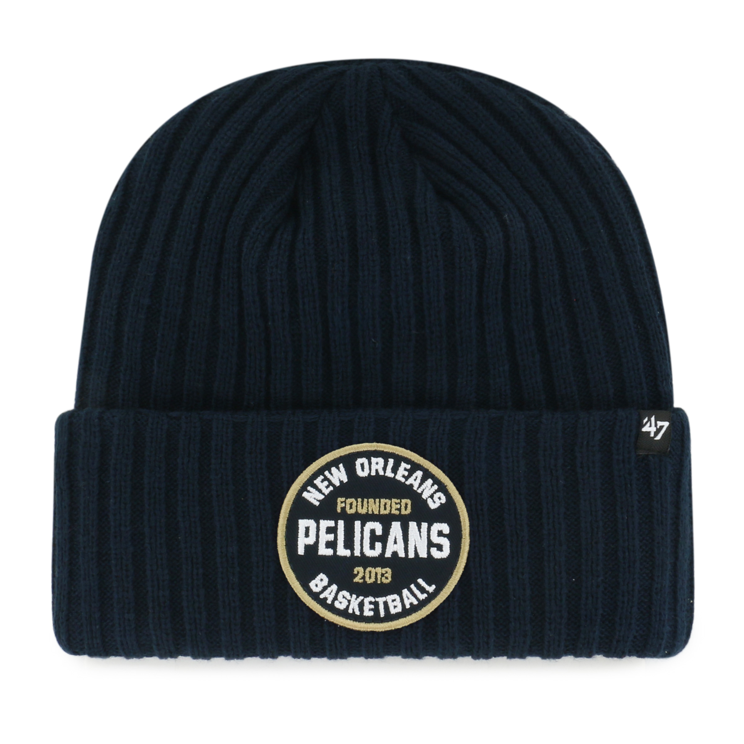 Men's '47  Navy New Orleans Pelicans Ribbed Snowdrift Cuffed Knit Hat