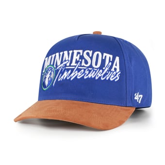 Men's '47 Blue/Tan Minnesota Timberwolves Scribe Line Hitch Adjustable Hat