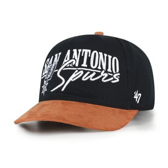 Men's '47 Black/Tan San Antonio Spurs Scribe Line Hitch Adjustable Hat
