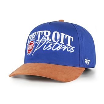 Men's '47 Blue/Tan Detroit Pistons Scribe Line Hitch Adjustable Hat
