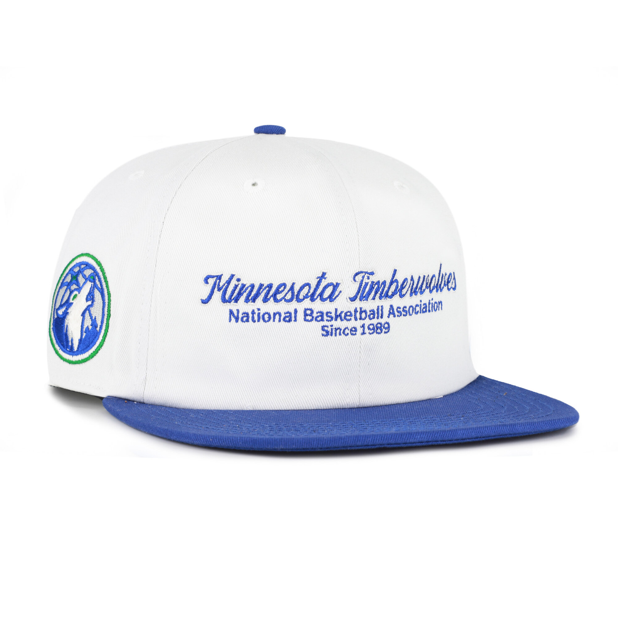 Men's '47 Cream Minnesota Timberwolves Script Stack Captain Snapback Hat