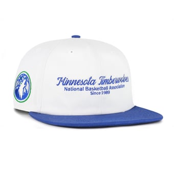 Men's '47 Cream Minnesota Timberwolves Script Stack Captain Snapback Hat