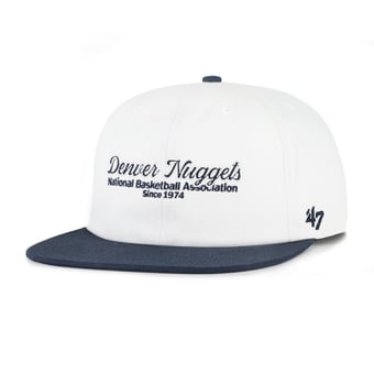 Men's '47 Cream Denver Nuggets Script Stack Captain Snapback Hat