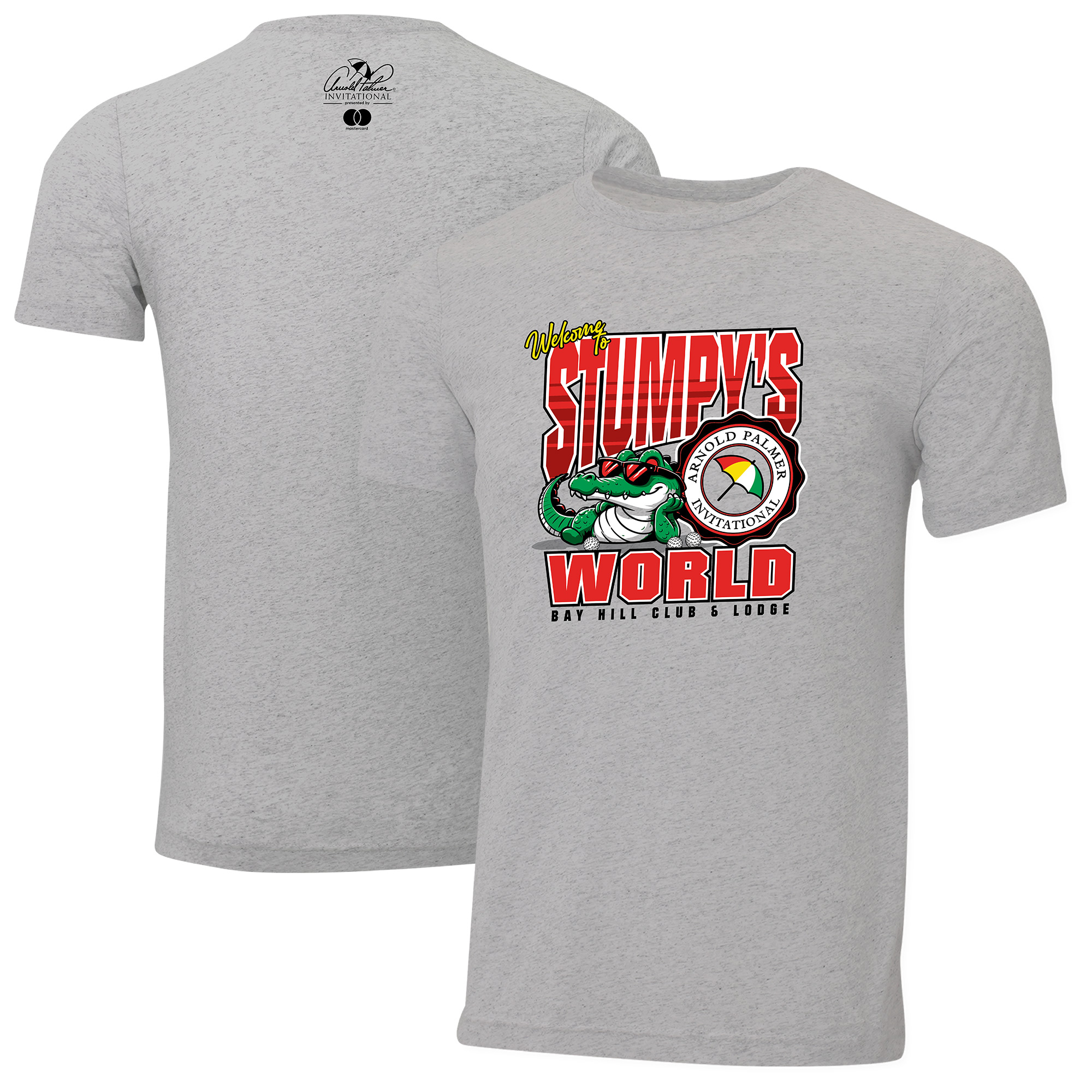 Youth Ahead Heather Gray Arnold Palmer Invitational Stumpy Archer Tri-Blend T-Shirt Youth Ahead Heather Gray Arnold Palmer Invitational Stumpy Archer Tri-Blend T-Shirt