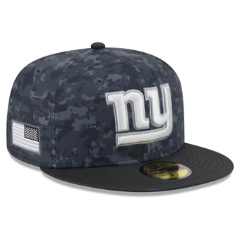 Men's New Era Black New York Giants 2026 Salute To Service 59FIFTY Fitted Hat