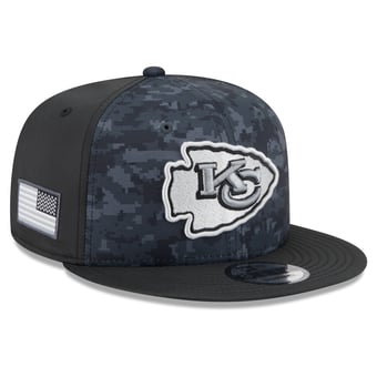 Men's New Era Black Kansas City Chiefs 2026 Salute To Service 9FIFTY Snapback Hat