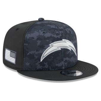 Men's New Era Black Los Angeles Chargers 2026 Salute To Service 9FIFTY Snapback Hat