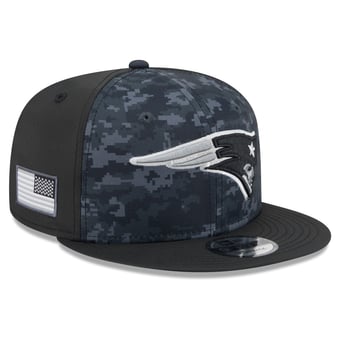 Men's New Era Black New England Patriots 2026 Salute To Service 9FIFTY Snapback Hat