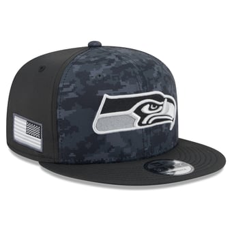 Men's New Era Black Seattle Seahawks 2026 Salute To Service 9FIFTY Snapback Hat