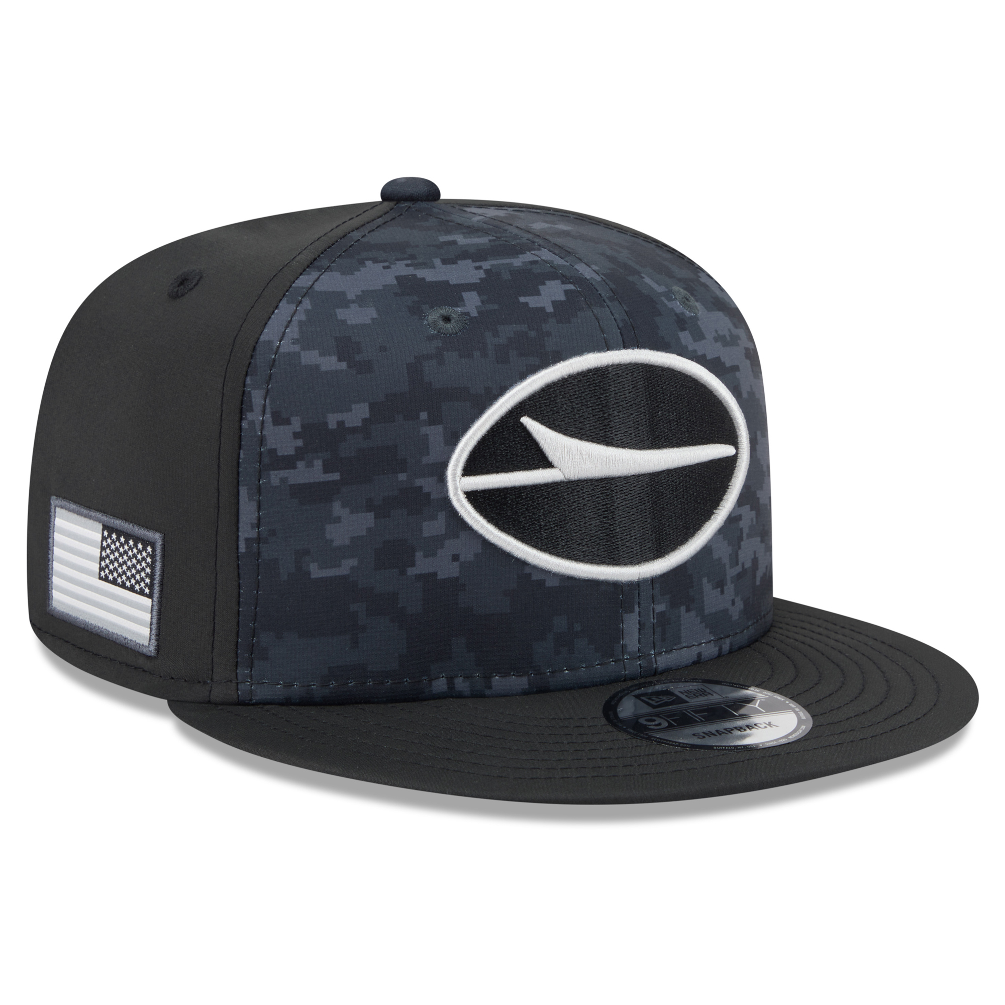 Men's New Era Black New York Jets 2026 Salute To Service 9FIFTY Snapback Hat