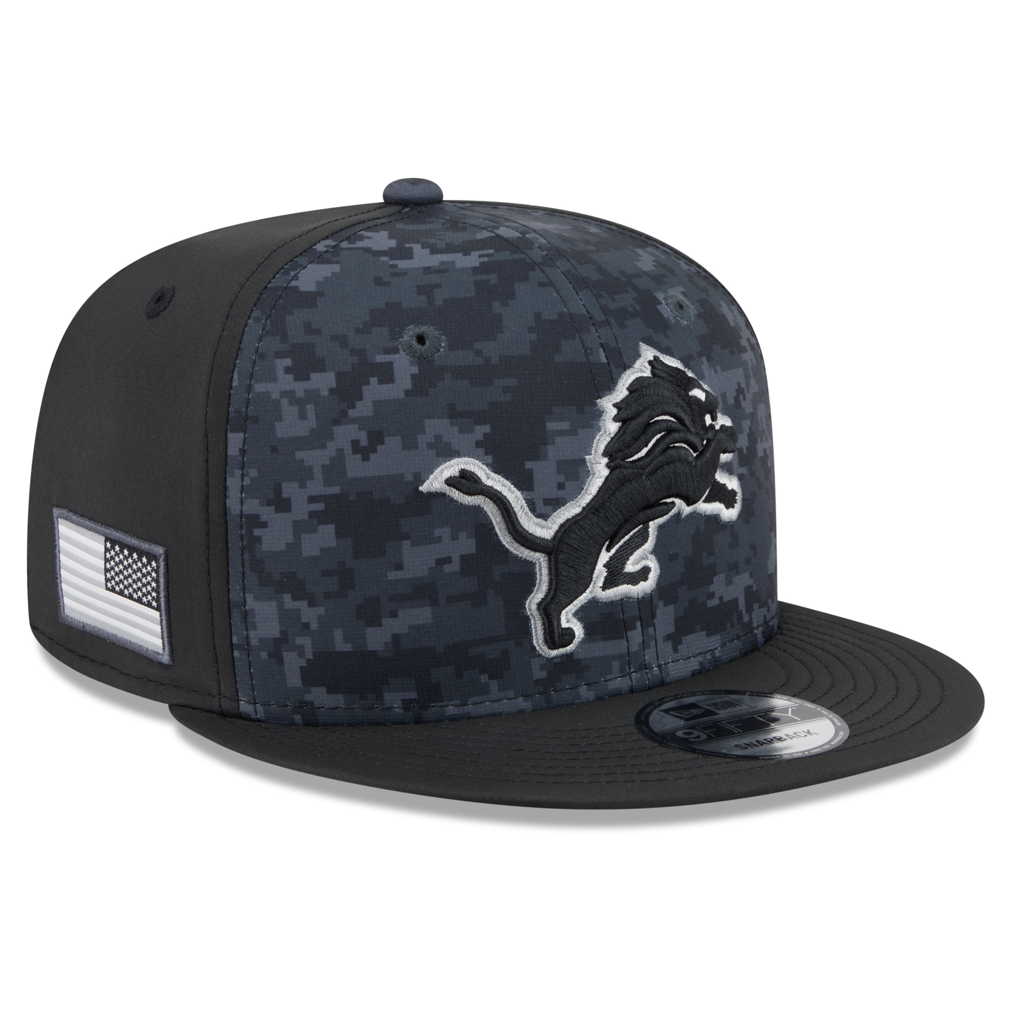 Men's New Era Black Detroit Lions 2026 Salute To Service 9FIFTY Snapback Hat