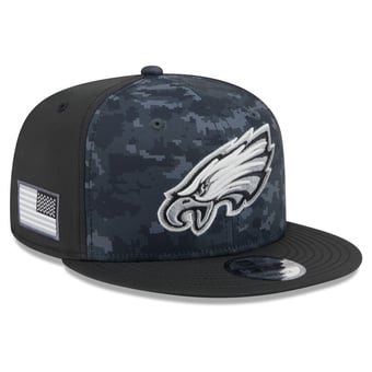 Men's New Era Black Philadelphia Eagles 2026 Salute To Service 9FIFTY Snapback Hat