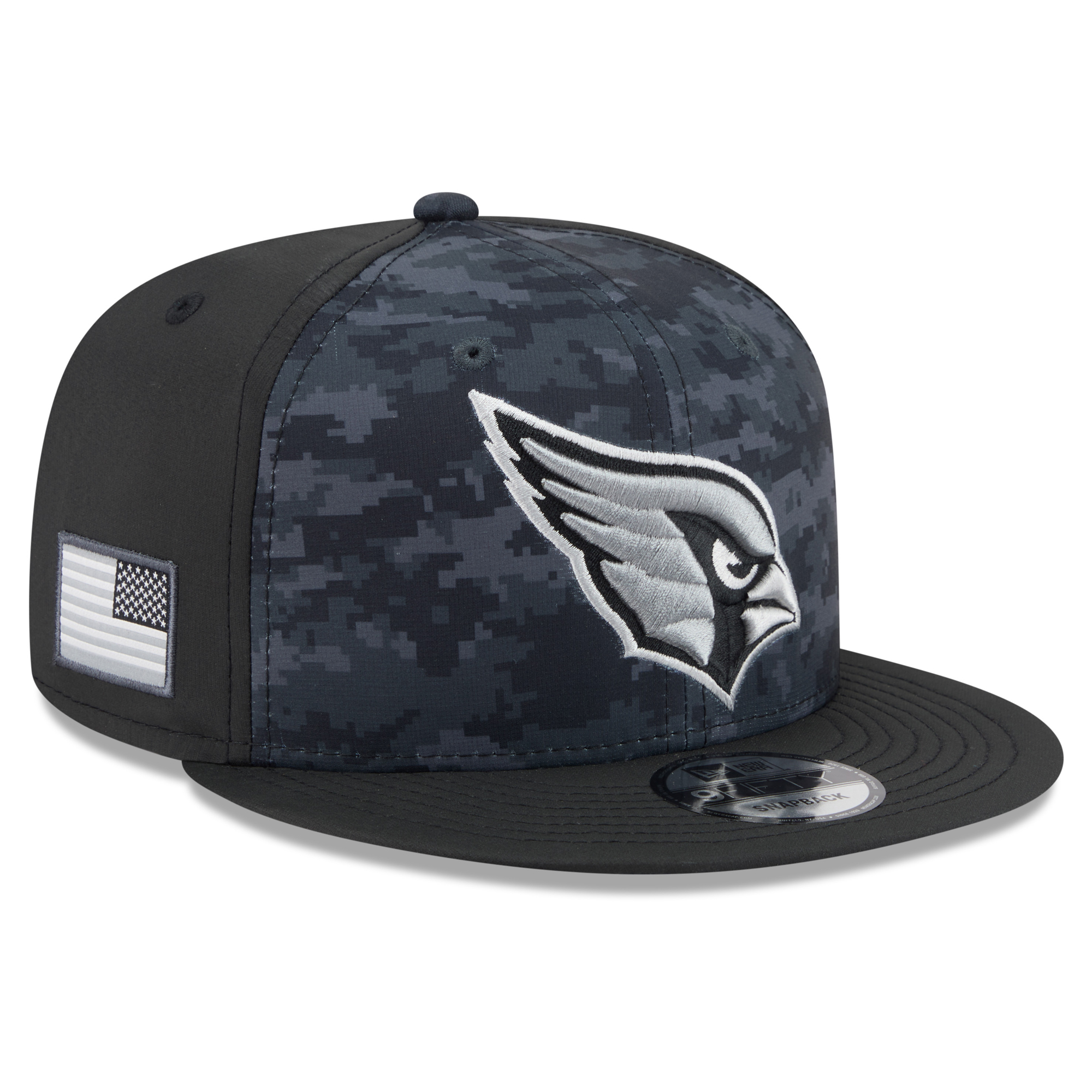 Men's New Era Black Arizona Cardinals 2026 Salute To Service 9FIFTY Snapback Hat