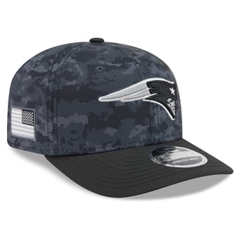 Men's New Era Black New England Patriots 2026 Salute To Service 9SEVENTY Adjustable Hat