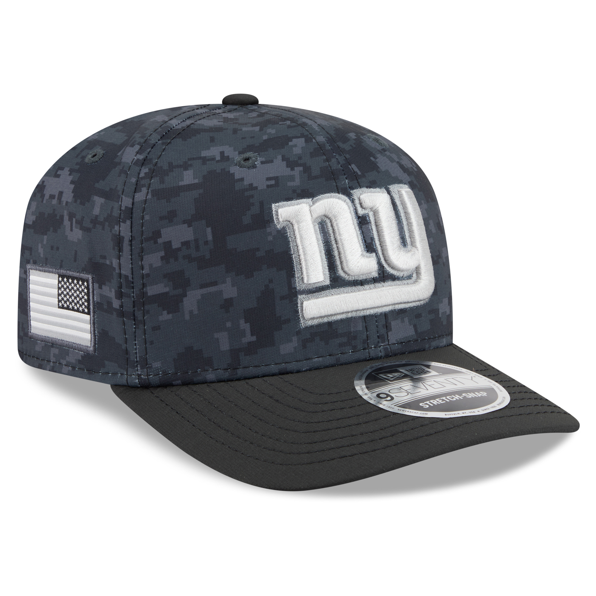 Men's New Era Black New York Giants 2026 Salute To Service 9SEVENTY Adjustable Hat