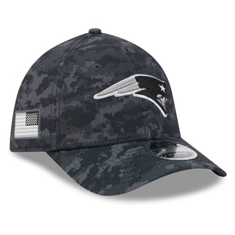 Men's New Era Black New England Patriots 2026 Salute To Service 39THIRTY M-Crown Stretch Hat