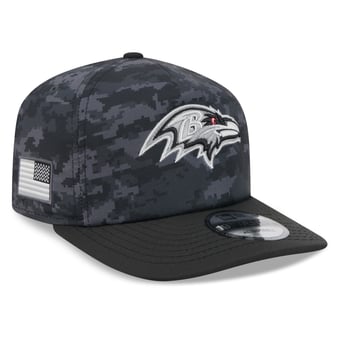 Men's New Era Black Baltimore Ravens 2026 Salute To Service 19TWENTY Adjustable Hat