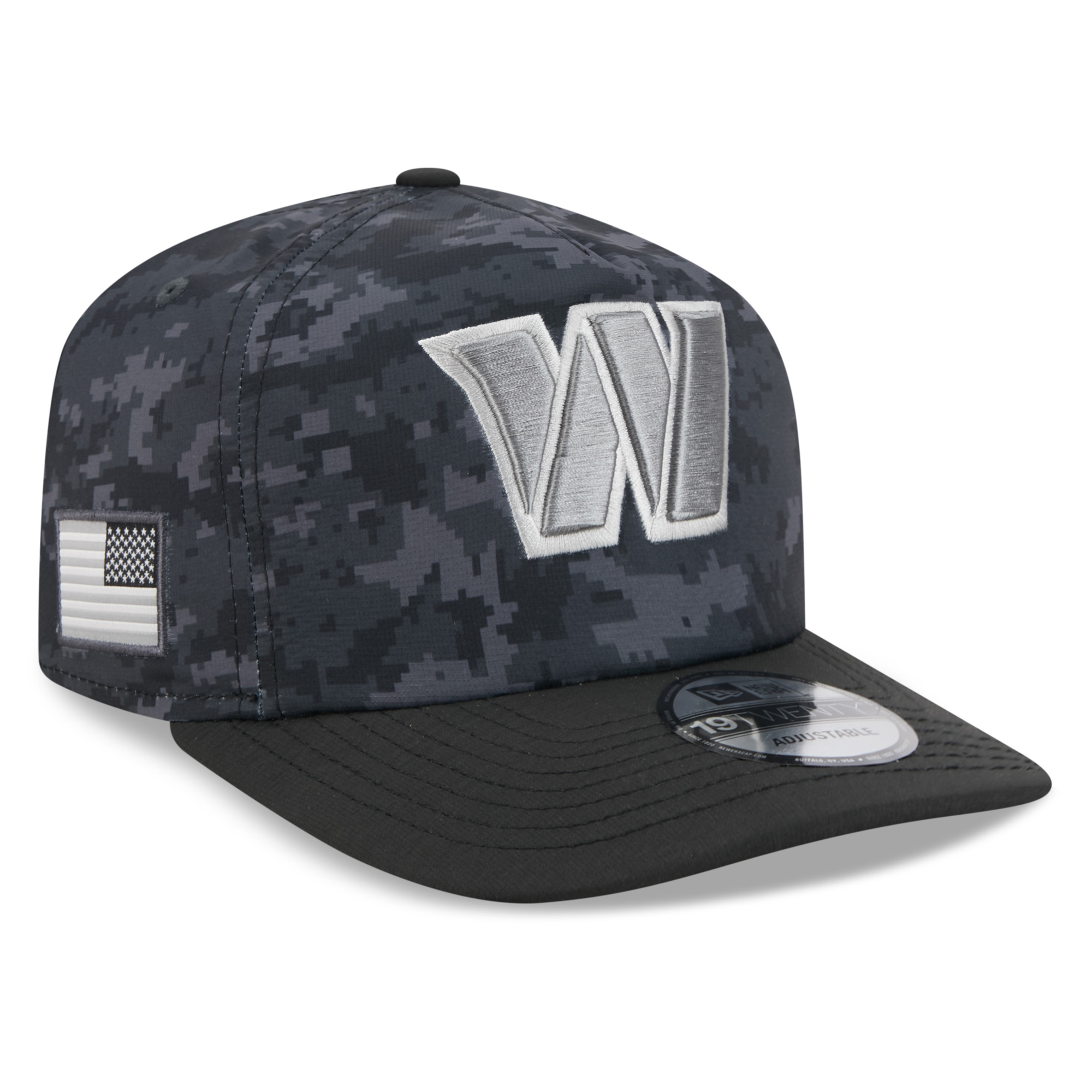 Men's New Era Black Washington Commanders 2026 Salute To Service 19TWENTY Adjustable Hat