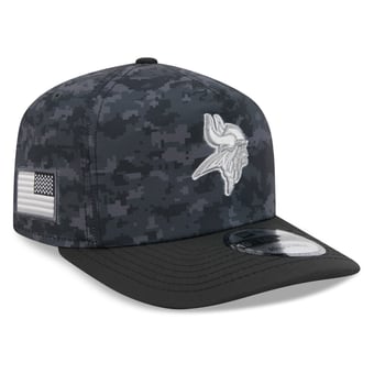 Men's New Era Black Minnesota Vikings 2026 Salute To Service 19TWENTY Adjustable Hat