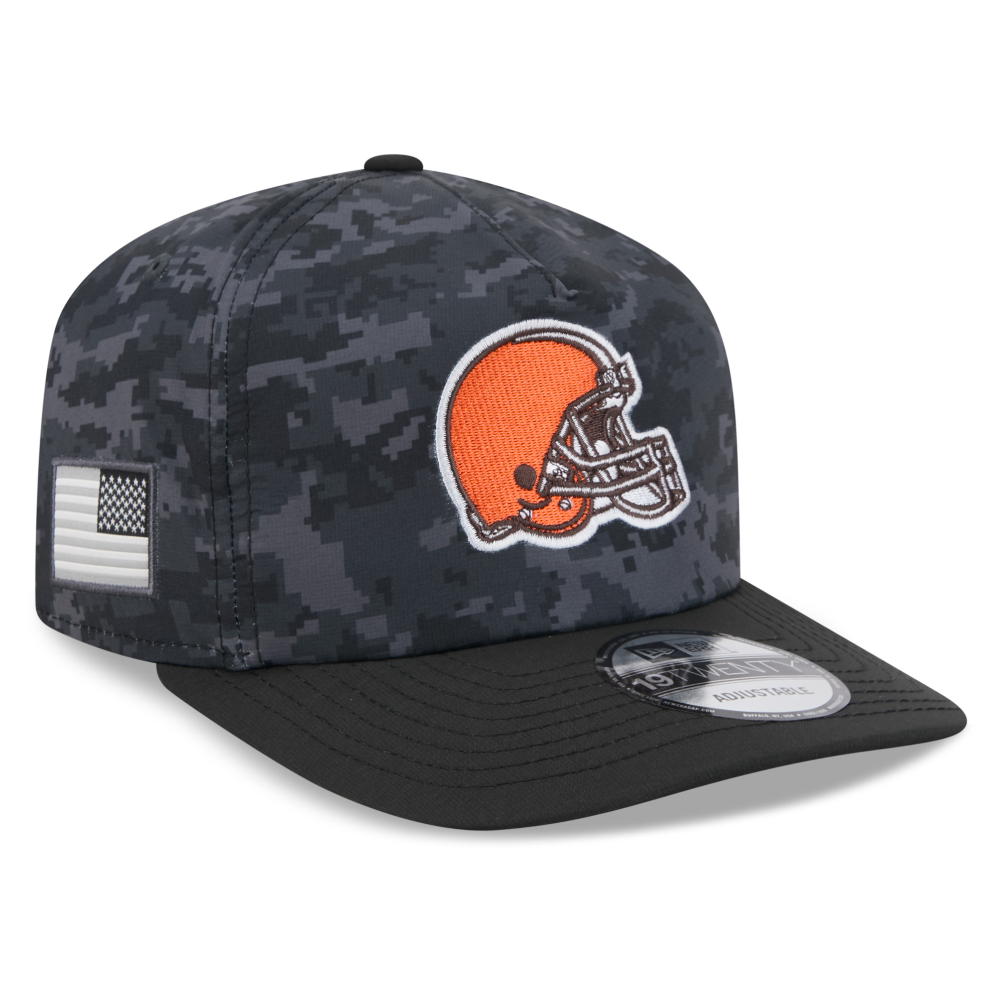 Men's New Era Black Cleveland Browns 2026 Salute To Service 19TWENTY Adjustable Hat