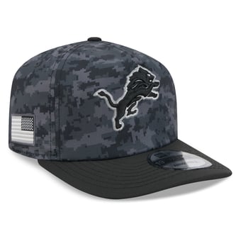 Men's New Era Black Detroit Lions 2026 Salute To Service 19TWENTY Adjustable Hat
