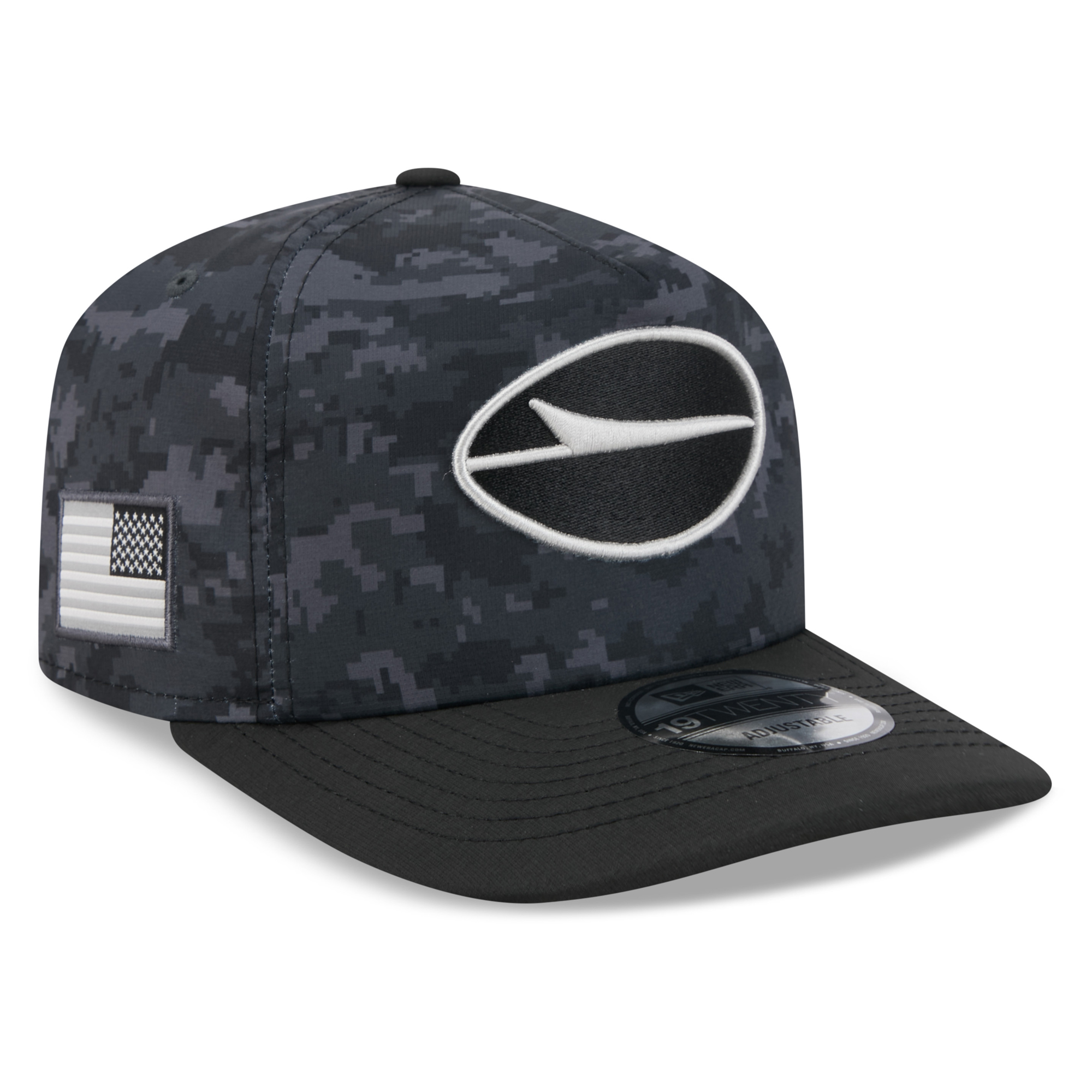 Men's New Era Black New York Jets 2026 Salute To Service 19TWENTY Adjustable Hat