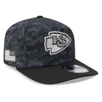 Men's New Era Black Kansas City Chiefs 2026 Salute To Service 19TWENTY Adjustable Hat