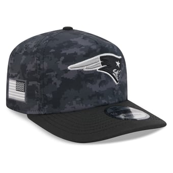 Men's New Era Black New England Patriots 2026 Salute To Service 19TWENTY Adjustable Hat