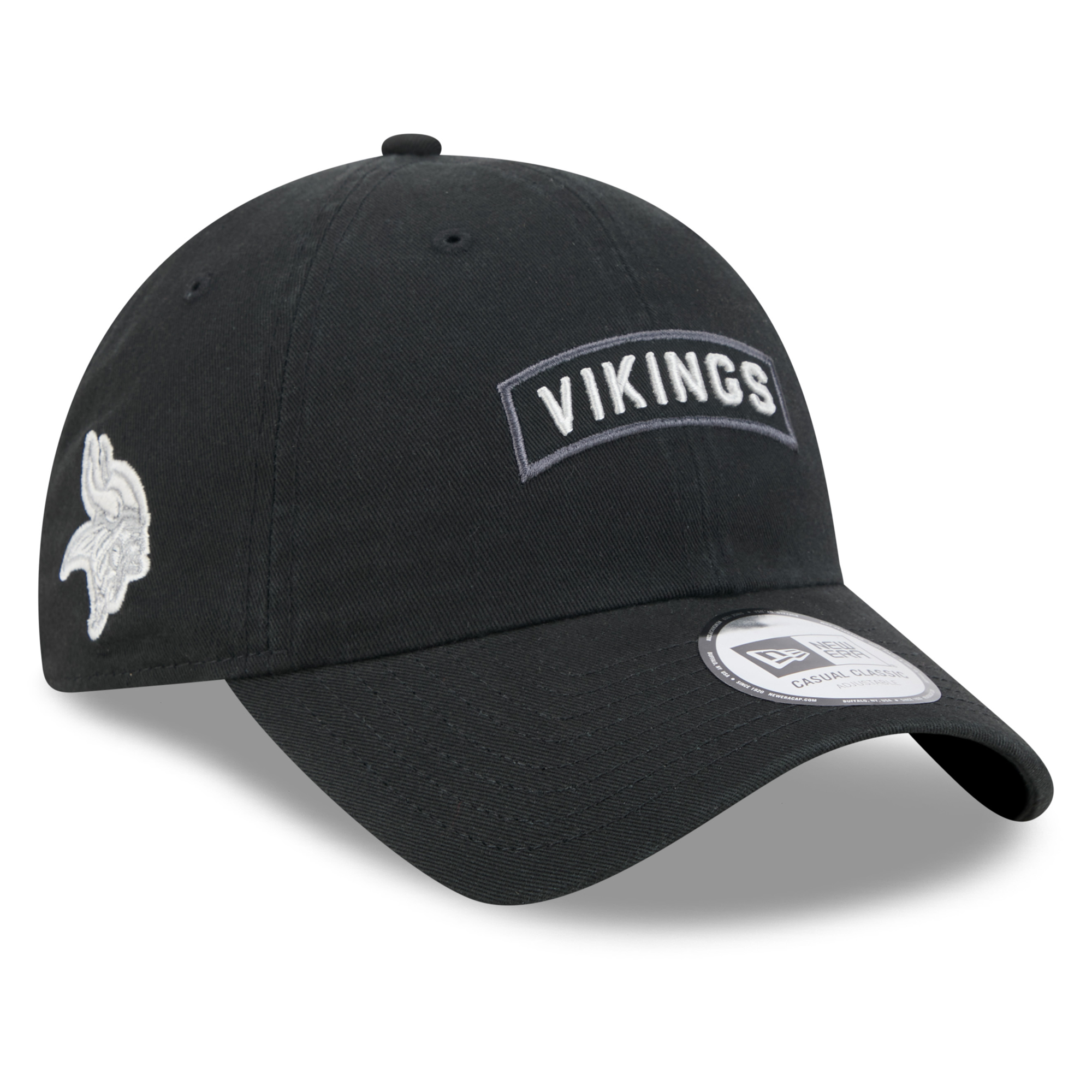 Men's New Era Black Minnesota Vikings 2026 Salute To Service Casual Classic Adjustable Hat