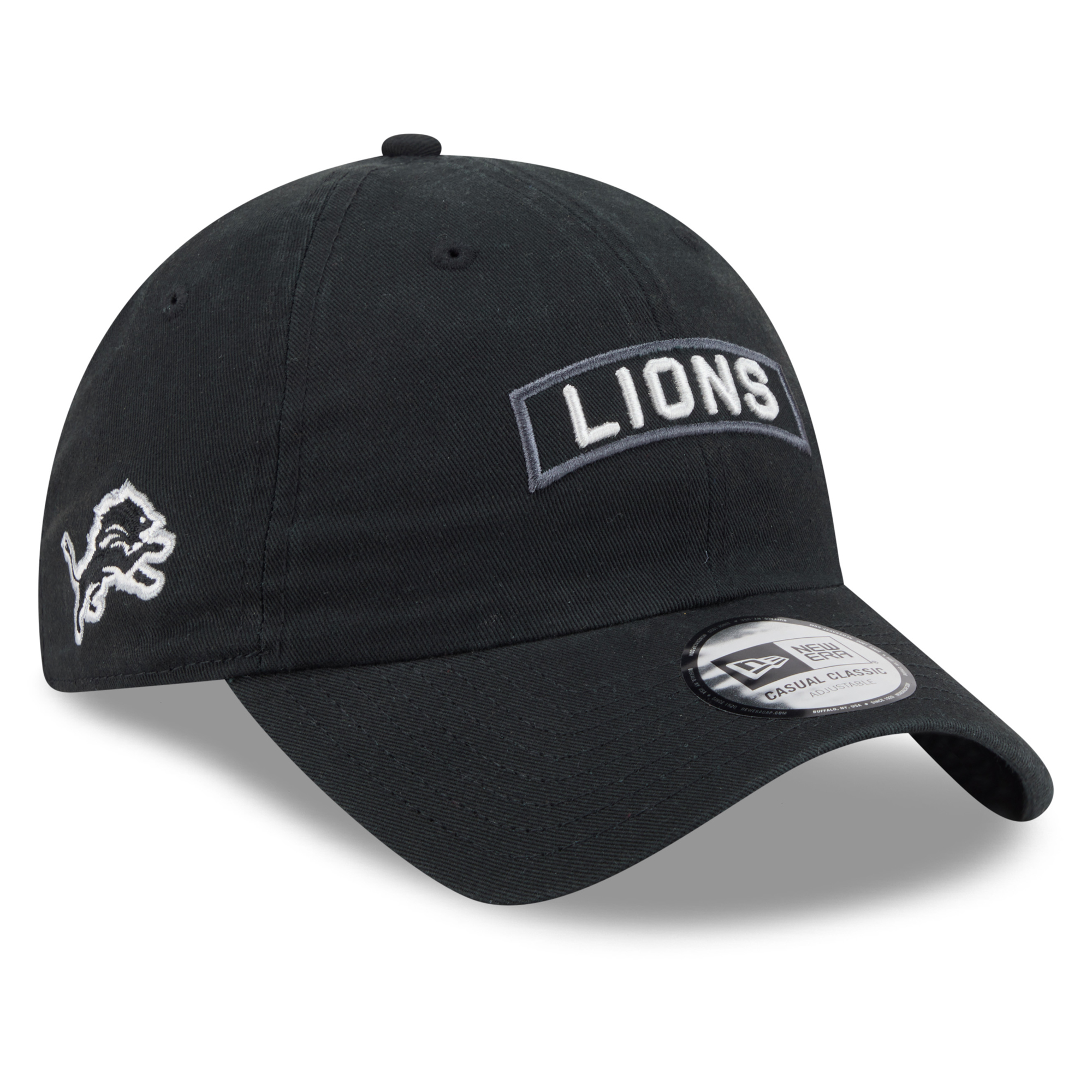 Men's New Era Black Detroit Lions 2026 Salute To Service Casual Classic Adjustable Hat
