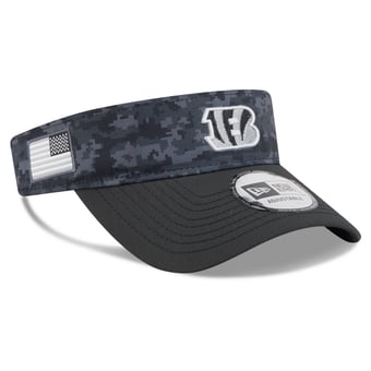 Men's New Era Black Cincinnati Bengals 2026 Salute To Service Adjustable Visor