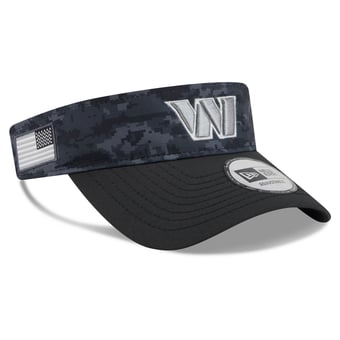 Men's New Era Black Washington Commanders 2026 Salute To Service Adjustable Visor