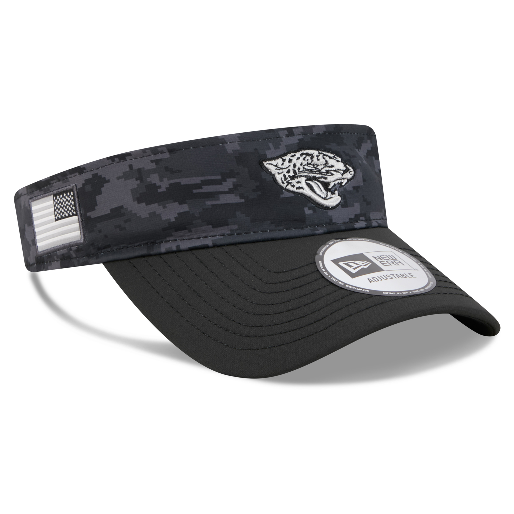 Men's New Era Black Jacksonville Jaguars 2026 Salute To Service Adjustable Visor