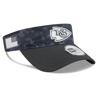Men's New Era Black Kansas City Chiefs 2026 Salute To Service Adjustable Visor