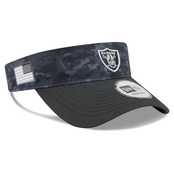 Men's New Era Black Las Vegas Raiders 2026 Salute To Service Adjustable Visor