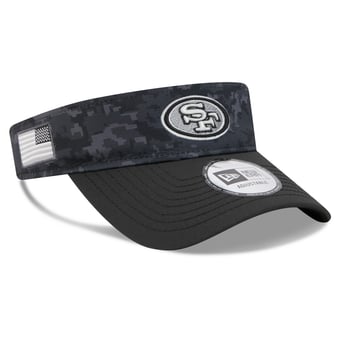 Men's New Era Black San Francisco 49ers 2026 Salute To Service Adjustable Visor