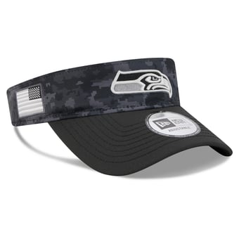Men's New Era Black Seattle Seahawks 2026 Salute To Service Adjustable Visor