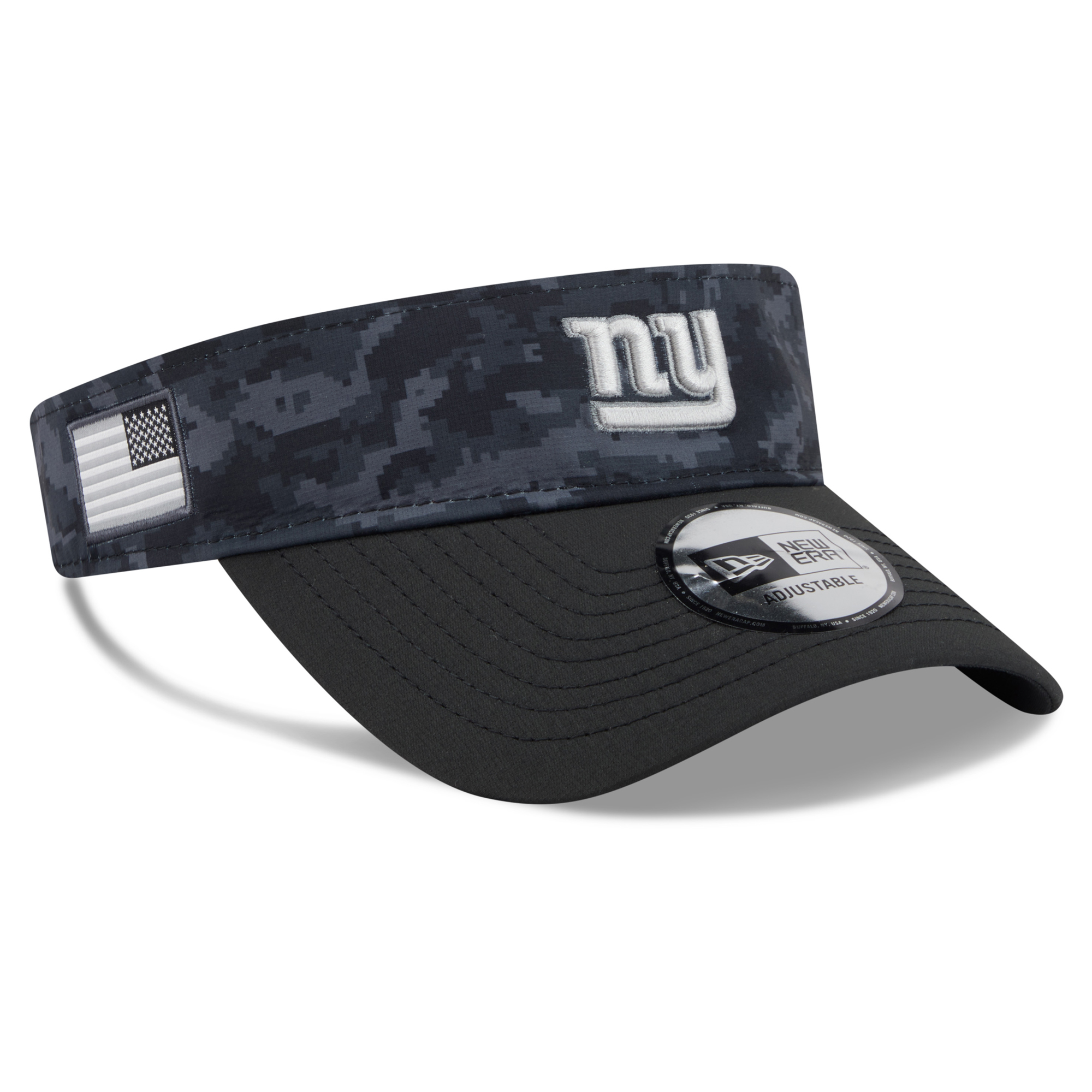 Men's New Era Black New York Giants 2026 Salute To Service Adjustable Visor