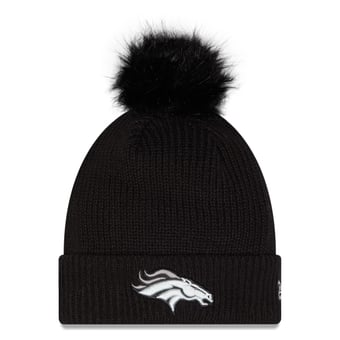 Women's New Era Black Denver Broncos 2026 Salute To Service Cuffed Knit Hat with Pom