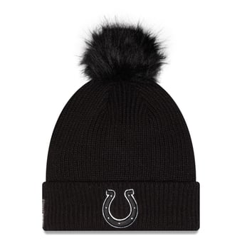 Women's New Era Black Indianapolis Colts 2026 Salute To Service Cuffed Knit Hat with Pom