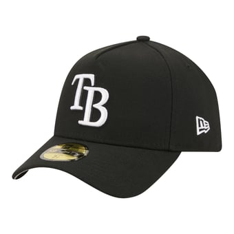 Men's New Era  Black Tampa Bay Rays A-Frame 59FORTY Fitted Hat