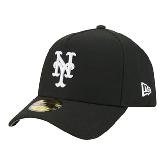 Men's New Era  Black New York Mets A-Frame 59FORTY Fitted Hat