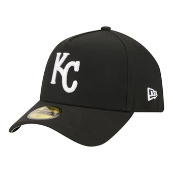 Men's New Era  Black Kansas City Royals A-Frame 59FORTY Fitted Hat